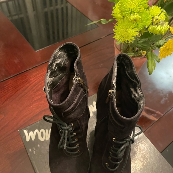 Black suede Sam Edelman high heel - Picture 4 of 5